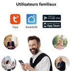 Visiophone Connecté 2 Fils 1080p Écran Tactile 7 Pouces Caméra 140° Vision Nocturne Wi-Fi Déverrouillage RFID 5 Badges