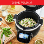Multicuiseur électrique Cookeo Touch WiFi 6 L 1600 W écran tactile 13 modes de cuisson avec panier vapeur