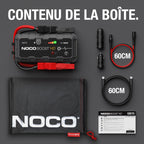 Booster de batterie 12 V GB70 2000 A lithium-ion pour voiture moto et bateau avec powerbank USB et lampe LED 400 lumens
