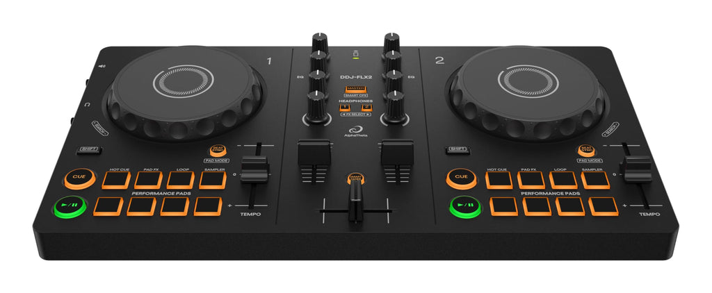 Contrôleur DJ 2 canaux DDJ-FLX2 USB compact et portable compatible rekordbox djay et Serato DJ Lite