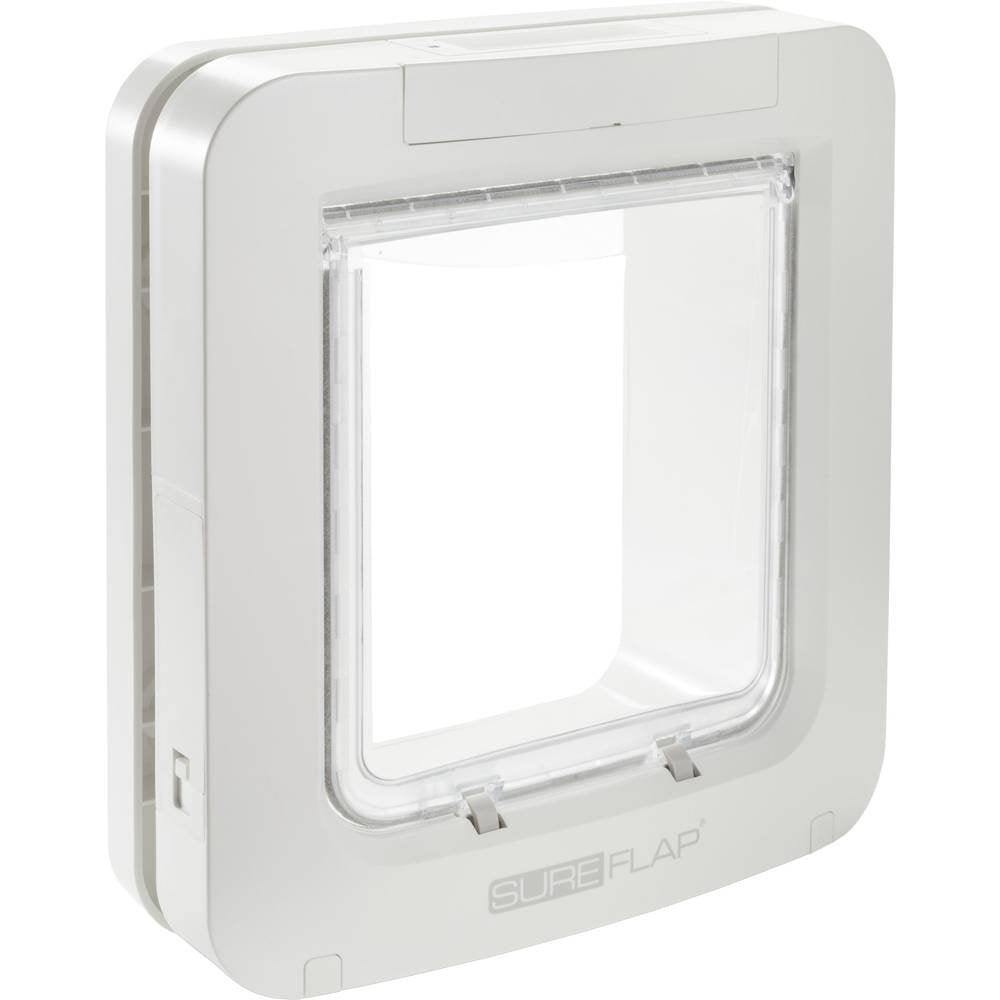 Chatière électronique pour chats et petits chiens 178 x 170 mm avec puce ou RFID mode couvre-feu 32 animaux 12 mois d’autonomie