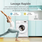Lave-Linge Frontal CFE12EW80/W 8 kg Classe Énergétique A 1400 tr/min Moteur Inverter 15 Programmes Vapeur Blanc