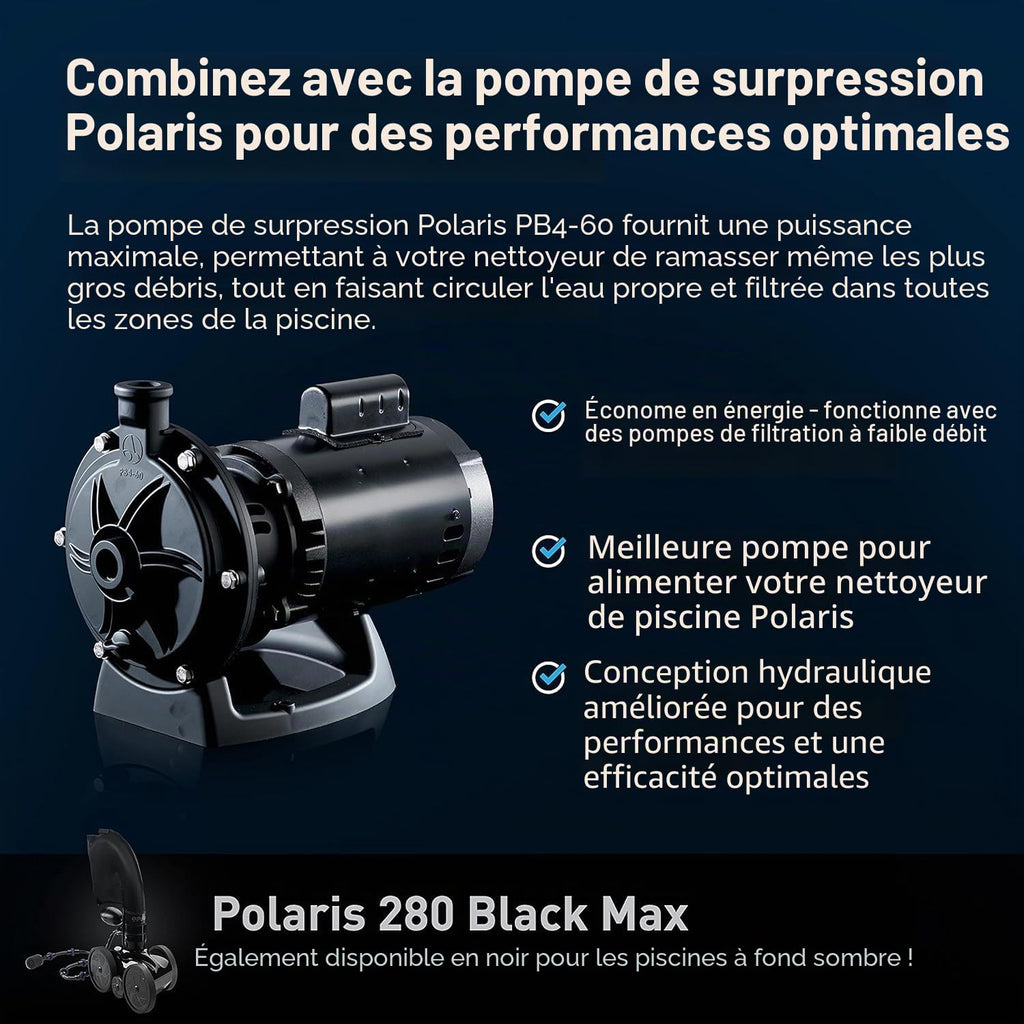 Nettoyeur de piscine à pression F5 P280 avec déplacements multidirectionnels tuyau d’alimentation 9,6 m raccord 3,8 cm pour piscine enterrée