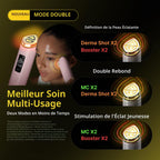 Appareil de Soin Visage 7-en-1 Booster Pro X2 5 V 6 Niveaux d’Intensité Modes Dual et Mask Rose