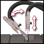 Scie circulaire sur table TC-TS 2025/2 U 2000 W lame Ø 250 mm hauteur de coupe 85 mm rallonges latérales butée d’angle