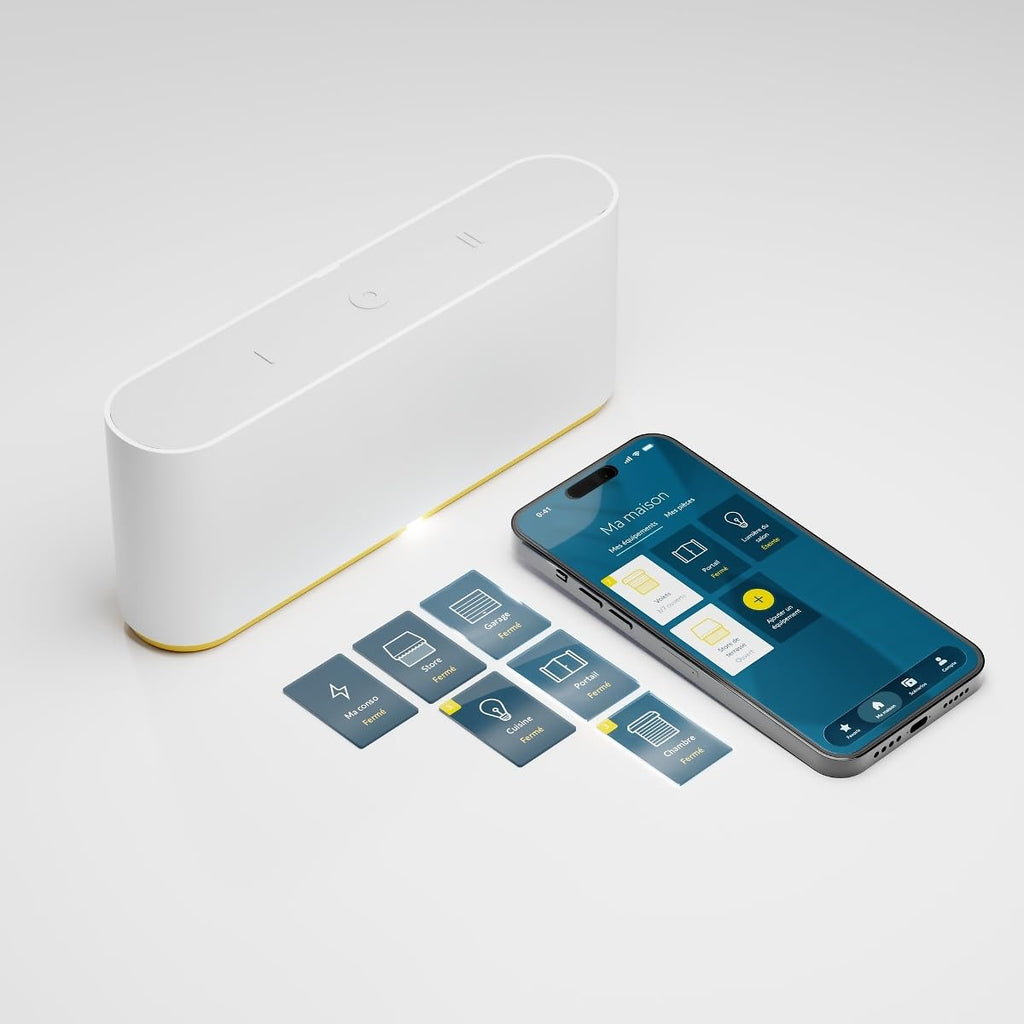 Box domotique TaHoma Switch contrôle à distance volets et équipements connectés compatible IO RTS Zigbee