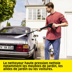 Nettoyeur Haute Pression K 4 FJ Home 130 bar 420 l/h Tuyau 6 m Rotabuse Lance Vario Power Buse à Mousse Kit T 5