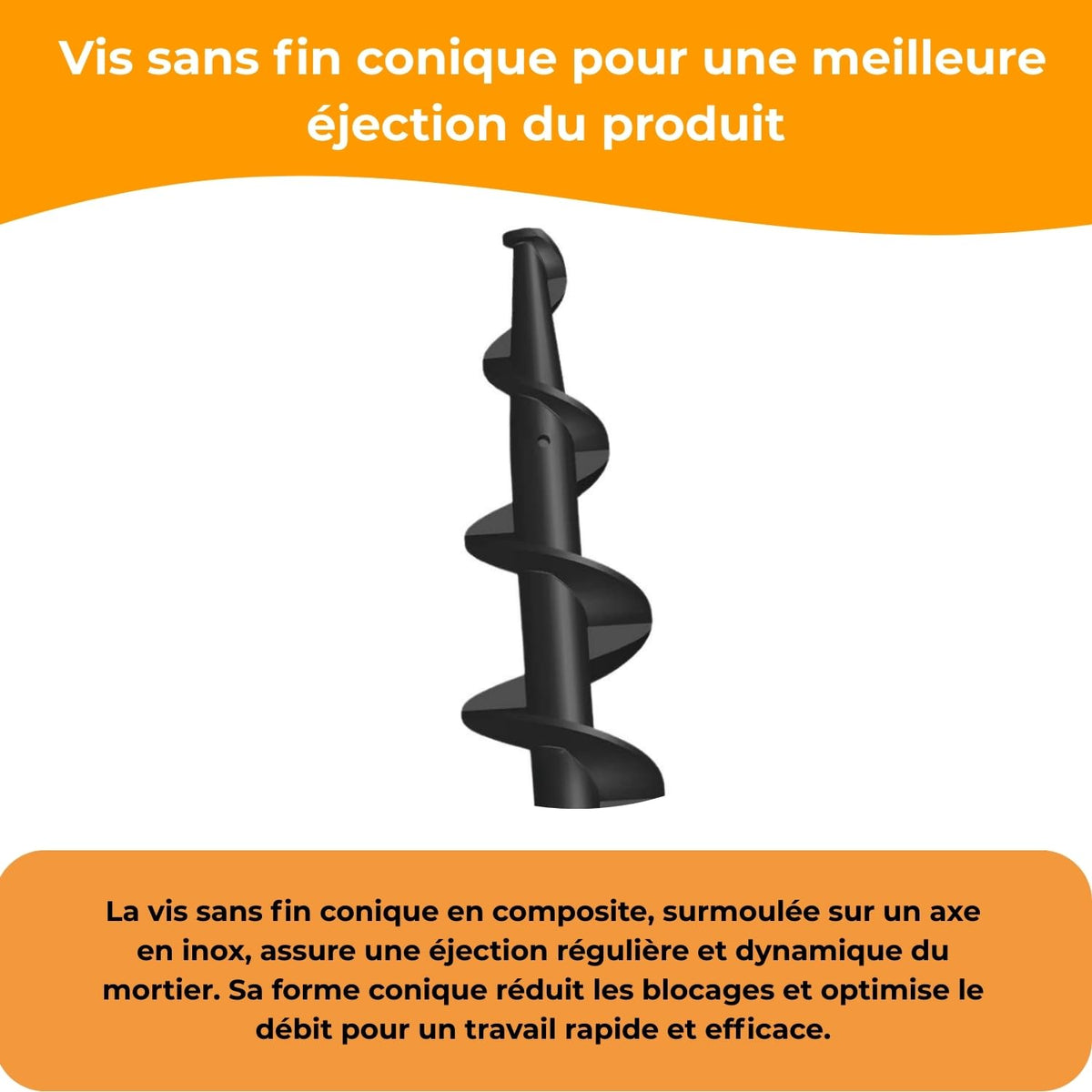 Applicateur de joint mortier pour perceuse et visseuse avec dosage précis pour joints fins de 0 à 0,2 mm