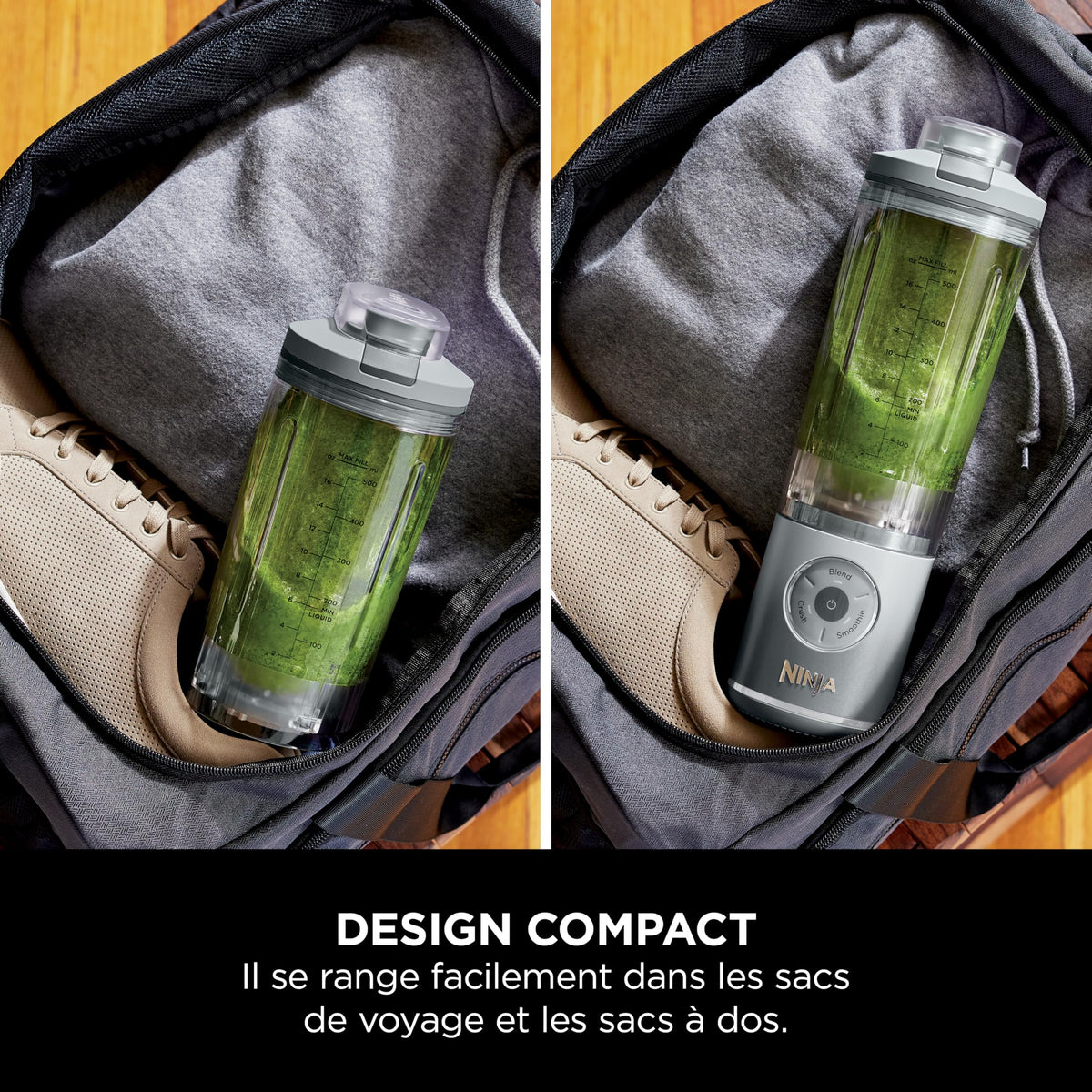 Blender Portable Blast Max BC251EULS 570 ml 3 Modes de Mixage Batterie Rechargeable USB Duo Pack 2 Pièces
