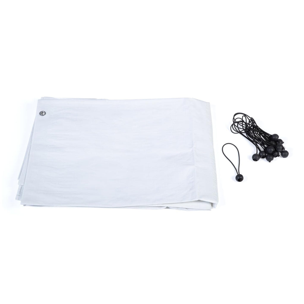 Enclos à Poules 24 m² 8 x 3 x 2 m Acier Grillage 25 mm Bâche de Toit 1 Porte à Loquet Guide de Montage