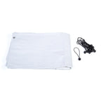 Enclos à Poules 24 m² 8 x 3 x 2 m Acier Grillage 25 mm Bâche de Toit 1 Porte à Loquet Guide de Montage