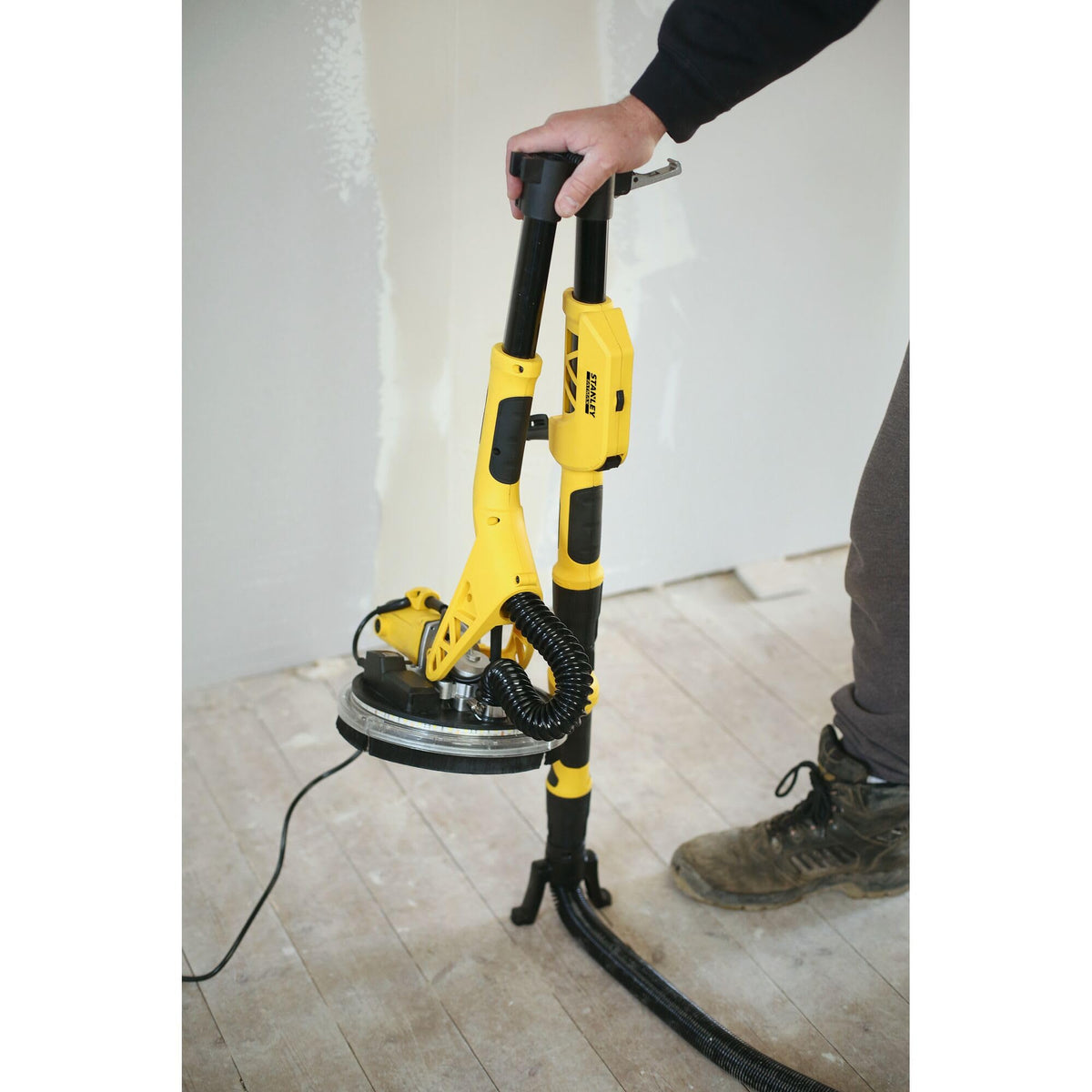 Ponceuse pour cloisons sèches SFMEE500S-QS 750 W 230 V 1700 tr/min disque Ø225 mm avec perche extensible