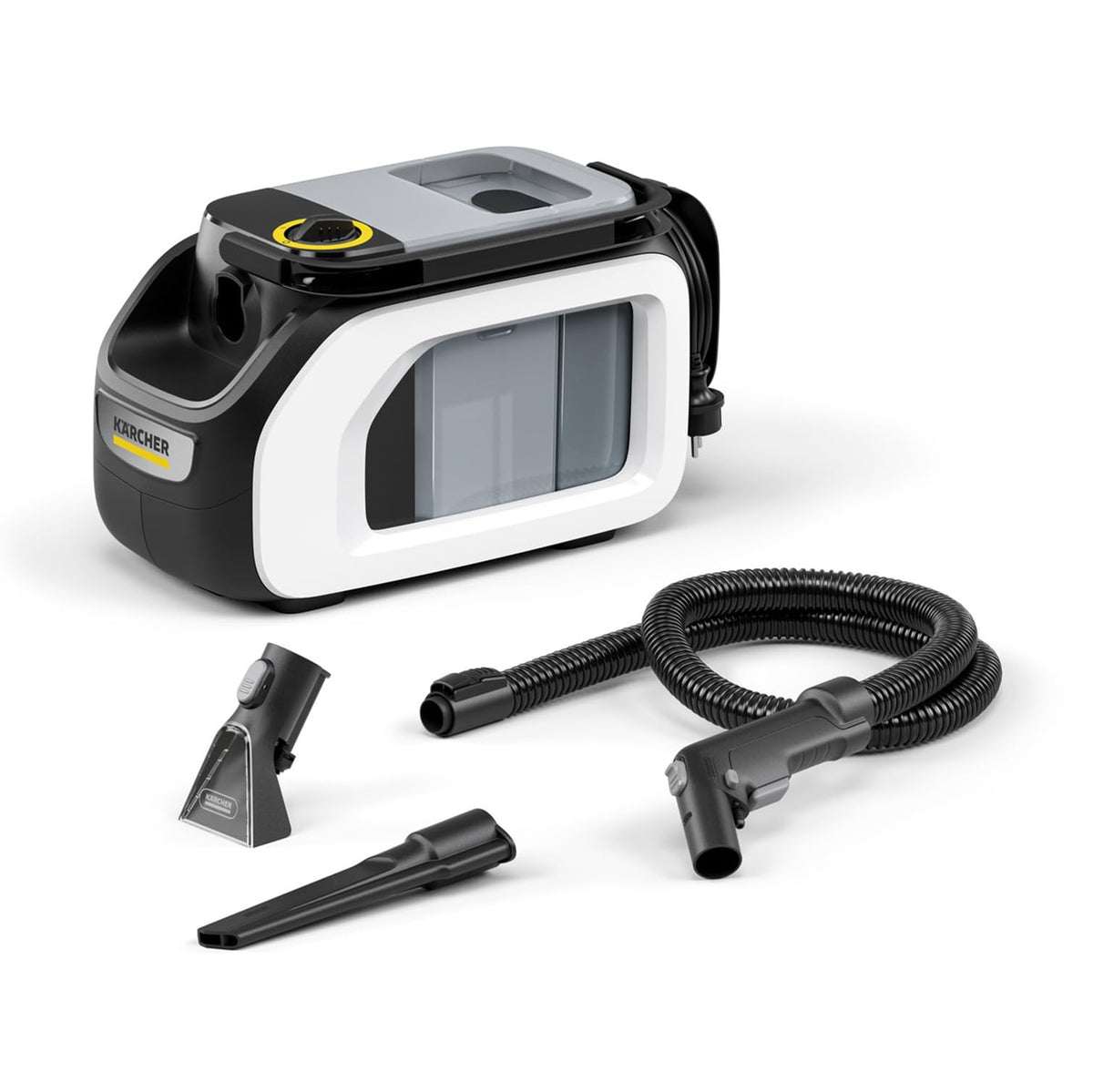 Shampouineuse SE 3 Compact 500 W réservoir 1,7 L aspiration humide et sèche 4,2 kg flexible 2 buses de lavage