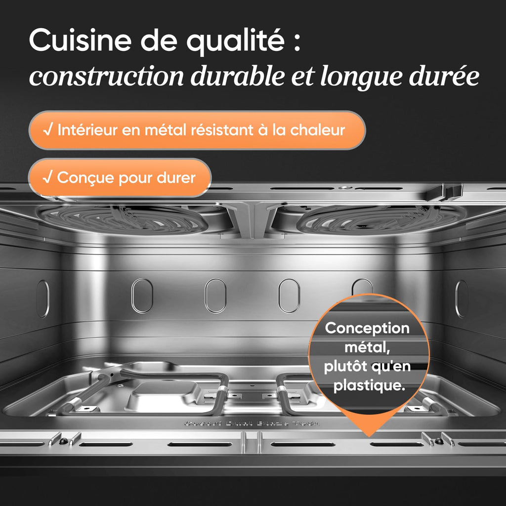 Air Fryer TwinFry 10 L double résistance Dual Zone 2800 W 2 paniers de 5 L 240 °C
