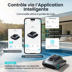 Robot piscine Scuba S1 2025 240 à 270 min double filtration nettoyage fond parois ligne d’eau application