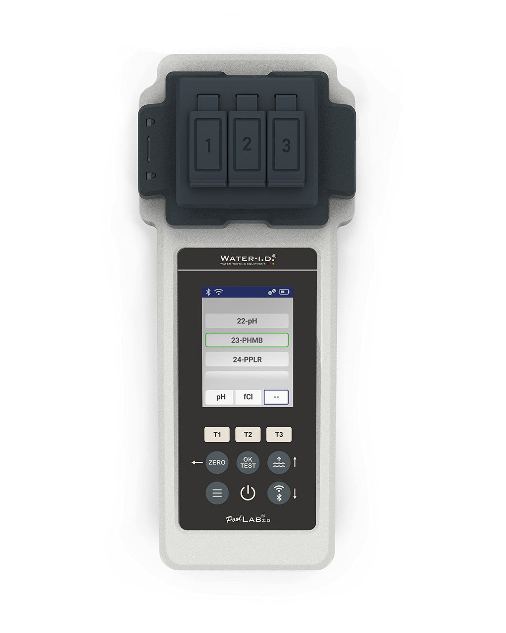 Photomètre électronique PoolLab 2.0 POL02 testeur d'eau piscine et spa 24 paramètres 3 chambres de mesure Bluetooth Wi-Fi IP68