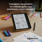 Liseuse eBook couleur Libra Colour 7"""" E Ink Kaleido 3 32 Go écran sans reflets mode sombre étanche livres audio blanc