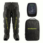 Pantalon de pressothérapie sans fil HighFly Pro 01 6 chambres 0 à 200 mmHg 6 niveaux 5 programmes écran LCD Bluetooth USB-C
