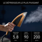 Défroisseur vapeur tout-en-un Ixeo Power QT2020C0 2170 W pression 5,8 bars débit vapeur 90 g/min réservoir 1,1 L