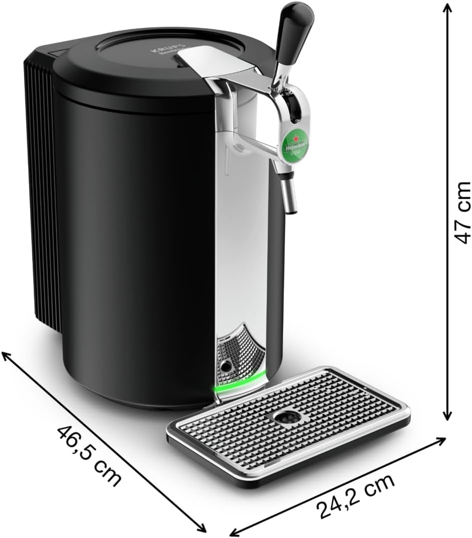 Tireuse à Bière BeerTender VB450E10 5 L 65 W 4 °C Compatible Fûts 5 L Système de Service à Pression Noir