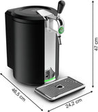 Tireuse à Bière BeerTender VB450E10 5 L 65 W 4 °C Compatible Fûts 5 L Système de Service à Pression Noir