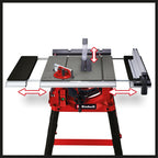 Scie circulaire sur table TC-TS 2225 U 2200 W lame Ø 254 mm hauteur de coupe 80 mm avec rallonge et butée d’angle