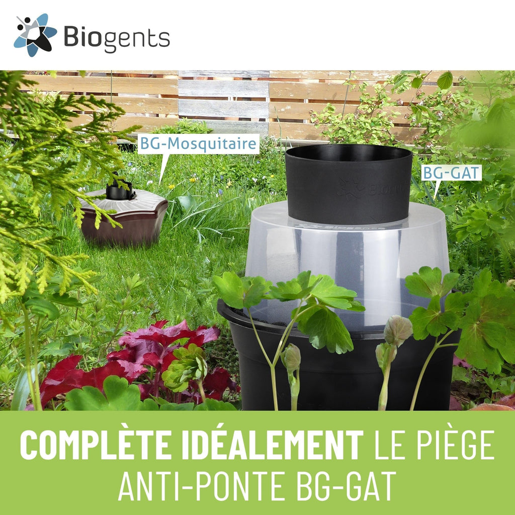 Piège Extérieur Anti-Moustiques Tigres BG-Mosquitaire Season Pack 6 Mois 3 Attractifs Odorants 2 Sacs Collecteurs