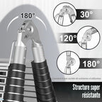 Échelle télescopique pliante DLT210E 5 m aluminium argent 150 kg hauteur réglable stabilisateurs échelle A et droite