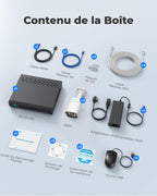 Kit de vidéosurveillance PoE RLK8-800B4 4K avec 4 caméras IP 8 MP NVR 8 canaux 2 To détection de personnes et véhicules