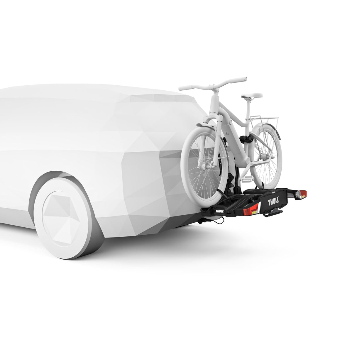 Porte-Vélo sur Attelage EasyFold XT 2 Vélos 933100 Pliable Charge 60 kg Aluminium Noir/Aluminium