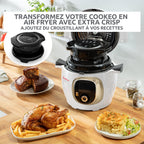 Multicuiseur haute pression Cookeo+ 6 L 1600 W programmable 6 modes de cuisson 150 recettes intégrées écran tactile