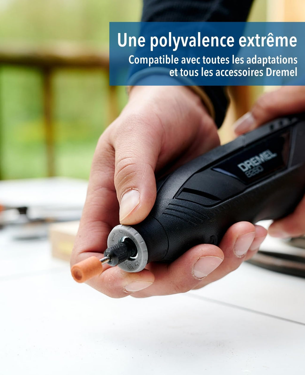 Outil rotatif sans fil 8260 12 V 3 Ah 5000 à 35000 tr/min moteur sans charbon 65 accessoires 5 adaptations 2 batteries