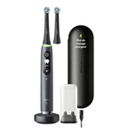 Brosse à dents électrique iO 9N rechargeable noire 7 modes capteur de pression 2 têtes étui de voyage chargeur