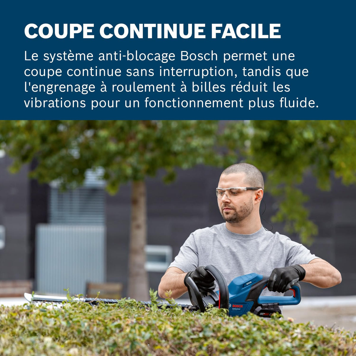 Taille-haies sans fil GHE 18V-60 18 V capacité de coupe 20 mm moteur sans charbon sans batterie ni chargeur