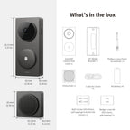 Sonnette vidéo 2K CH-C09E avec carillon Hub Matter Wi-Fi 2,4 et 5 GHz Zigbee Thread vision nocturne audio bidirectionnel