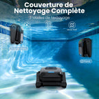 Robot nettoyeur de piscine sans fil YYY-PC10 18927 L/h batterie 5200 mAh panier filtrant 4 L filtre 150 µm