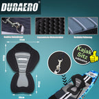 Planche de stand up paddle gonflable 330 x 76 x 15 cm avec siège kayak 150 kg PVC 3 ailerons pagaie double réglable support caméra