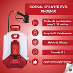 Pulvérisateur électrique à dos Pro Sprayer 16 L 18 V 4 Ah autonomie 3 h portée 10 m avec 4 buses