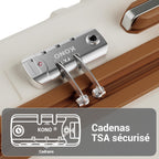 Set de 6 valises rigides ABS 55 65 et 74 cm avec vanity case sac de voyage trousse de toilette et serrure TSA