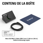 Interface audio USB Wave XLR MK.2 2 canaux entrée XLR gain 80 dB effets DSP 192 kHz Touch Mute contrôle LED USB-C