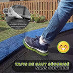 Trampoline extérieur rond 228 cm modèle 0534 filet de sécurité 42 ressorts échelle charge 50 kg