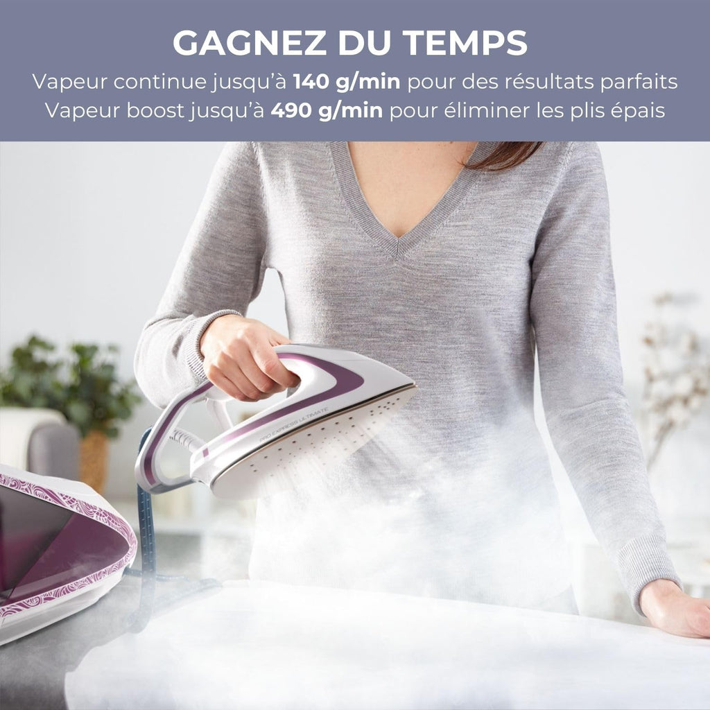 Centrale vapeur Pro Express Ultimate 7,3 bars 2600 W 490 g/min 5 réglages vapeur 140 g/min