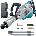 Marteau de Démolition Z1G-DS-107HC 1700 W 230 V 65 J SDS-Hex Poignée 360° Anti-Vibration 2 Burins Boîte à Roulettes