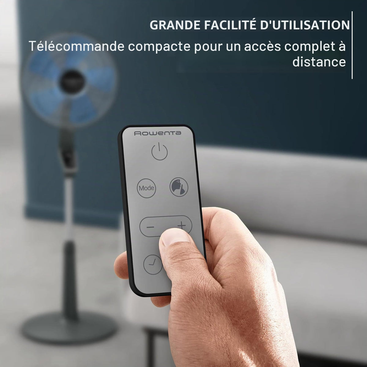 Ventilateur sur pied VU5677 10 vitesses 60 m³/min 21 dB(A) oscillation 120° hauteur réglable minuterie 12 h télécommande