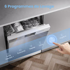 Lave-Vaisselle Pose Libre CDWPF1201PS 12 Couverts 60 cm 47 dB 6 Programmes Séchage Intensif Lavage Hygiénique 72 °C