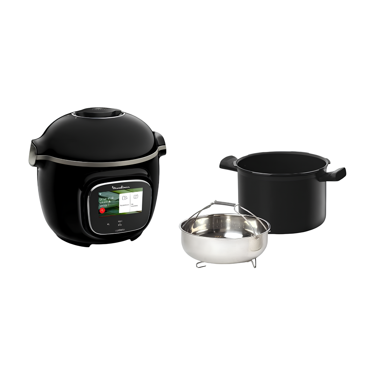 Multicuiseur électrique Cookeo Touch WiFi 6 L 1600 W écran tactile 13 modes de cuisson avec panier vapeur