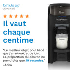 Préparateur automatique de biberons Formula Pro Advanced 60 à 300 ml 3 températures réservoir d’eau compatible lave-vaisselle