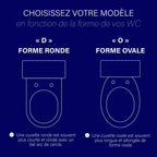 Abattant WC japonais manuel ovale avec filtre Hydro jets de lavage avant et arrière buses réglables et autonettoyantes