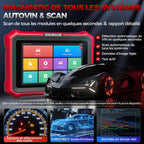 Valise Diagnostic Auto OBD2 KBLA04 Écran Tactile 8 Pouces Android 10 CAN FD DOIP Contrôle Bidirectionnel 42+ Fonctions Codage ECU