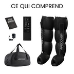 Pressothérapie à domicile masseur pour jambes et pieds récupération musculaire drainage lymphatique portable avec sac